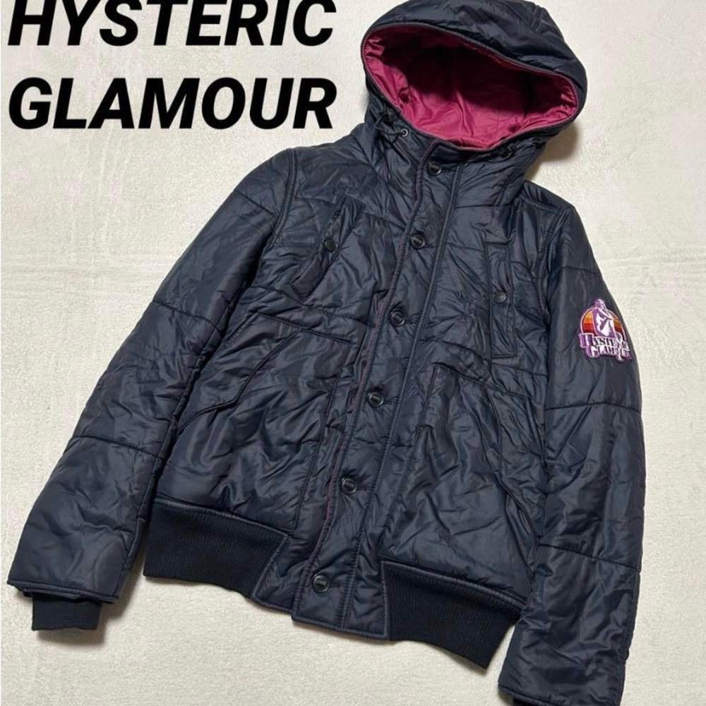 Hysteric Glamour Navy Quilted Puffer Primaloft Jacket Lining men small